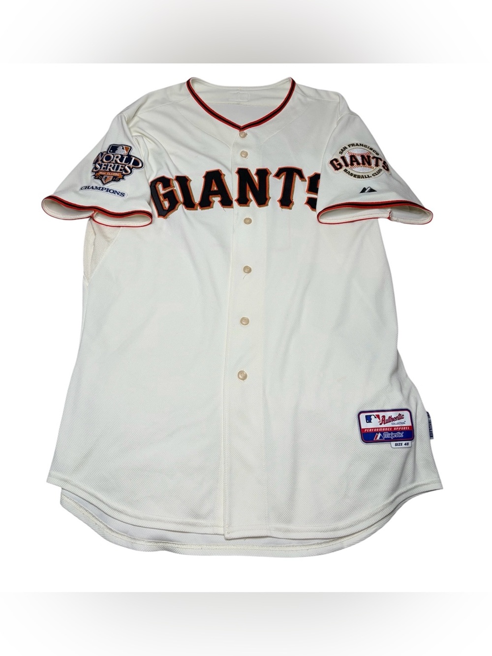 Vintage Majestic 2010 Fall Classic World Series SF Giants jersey #15 Bruce Bochy